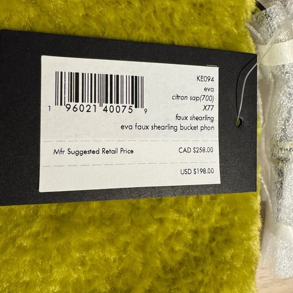 Kate Spade Lime Green Furry Crossbody Bag - Picture 3 of 4